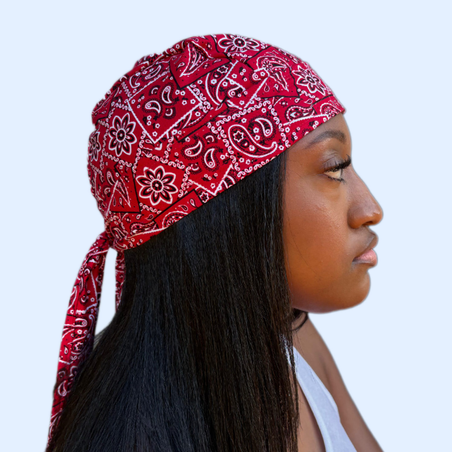 Crimson Paisley Biker Scarf