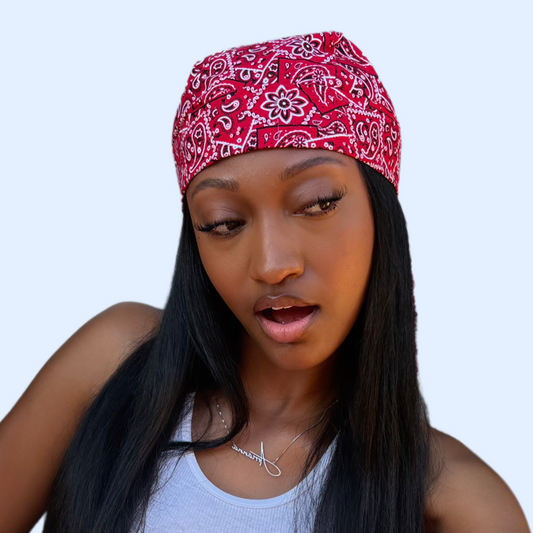 Crimson Paisley Biker Scarf