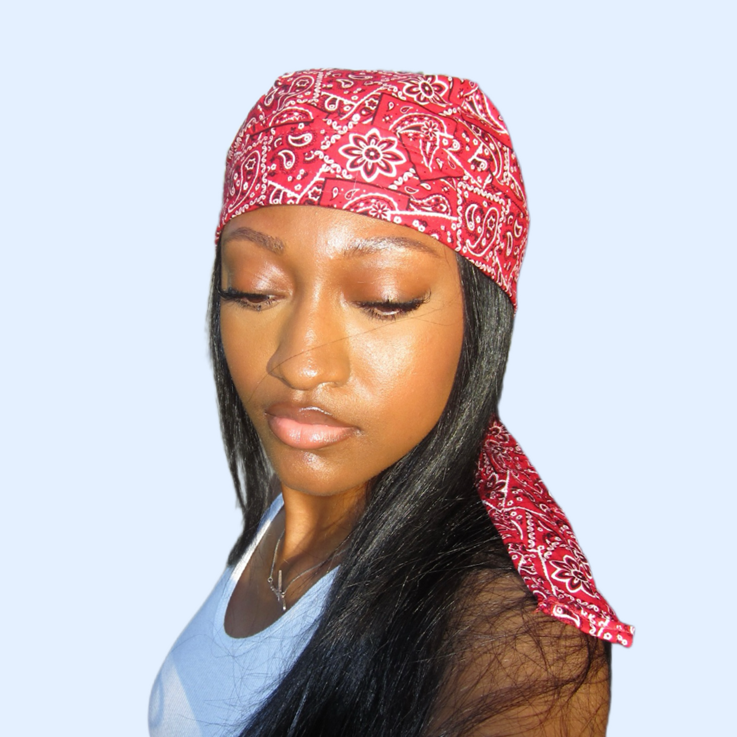 Crimson Paisley Biker Scarf