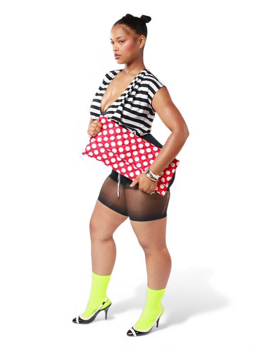 Strawberry Polka Fold-over Clutch