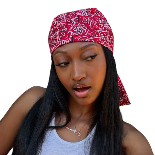 Crimson Paisley Biker Scarf